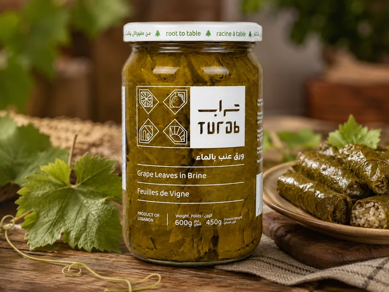 Turab Grape Leaves in Water 600g
