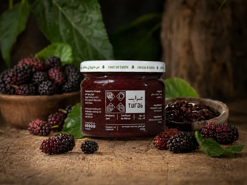 Turab Mulberry Jam with Pieces 400g